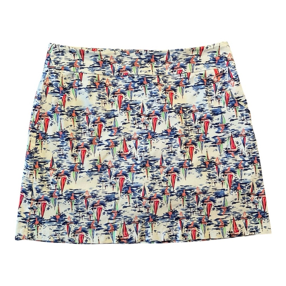 Vibrant Patterned Mini Skort